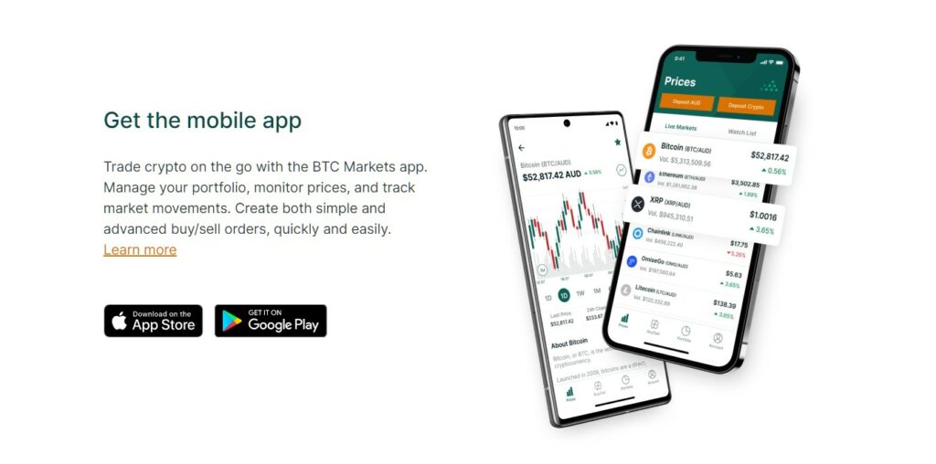 btc markets app